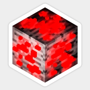 Block Redstone Ore 3D Sticker